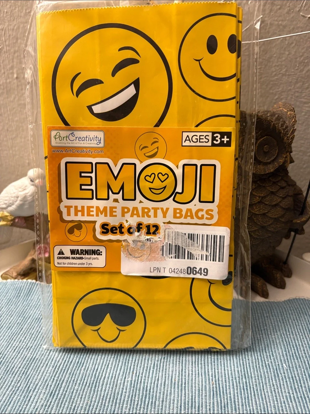 Emoji Theme Party Bags - Yellow (Set of 12)